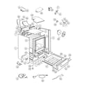 Fisher & Paykel OR24SDMBGX2-88654-A chassis diagram