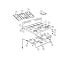 Fisher & Paykel OR36SDBGX2-88653-A hob top diagram