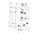 Samsung RH22H8010SR/AA-00 cabinet assy diagram