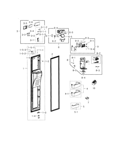 Freezer door