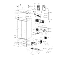 Samsung RH29H8000SR/AA-00 cabinet assy diagram