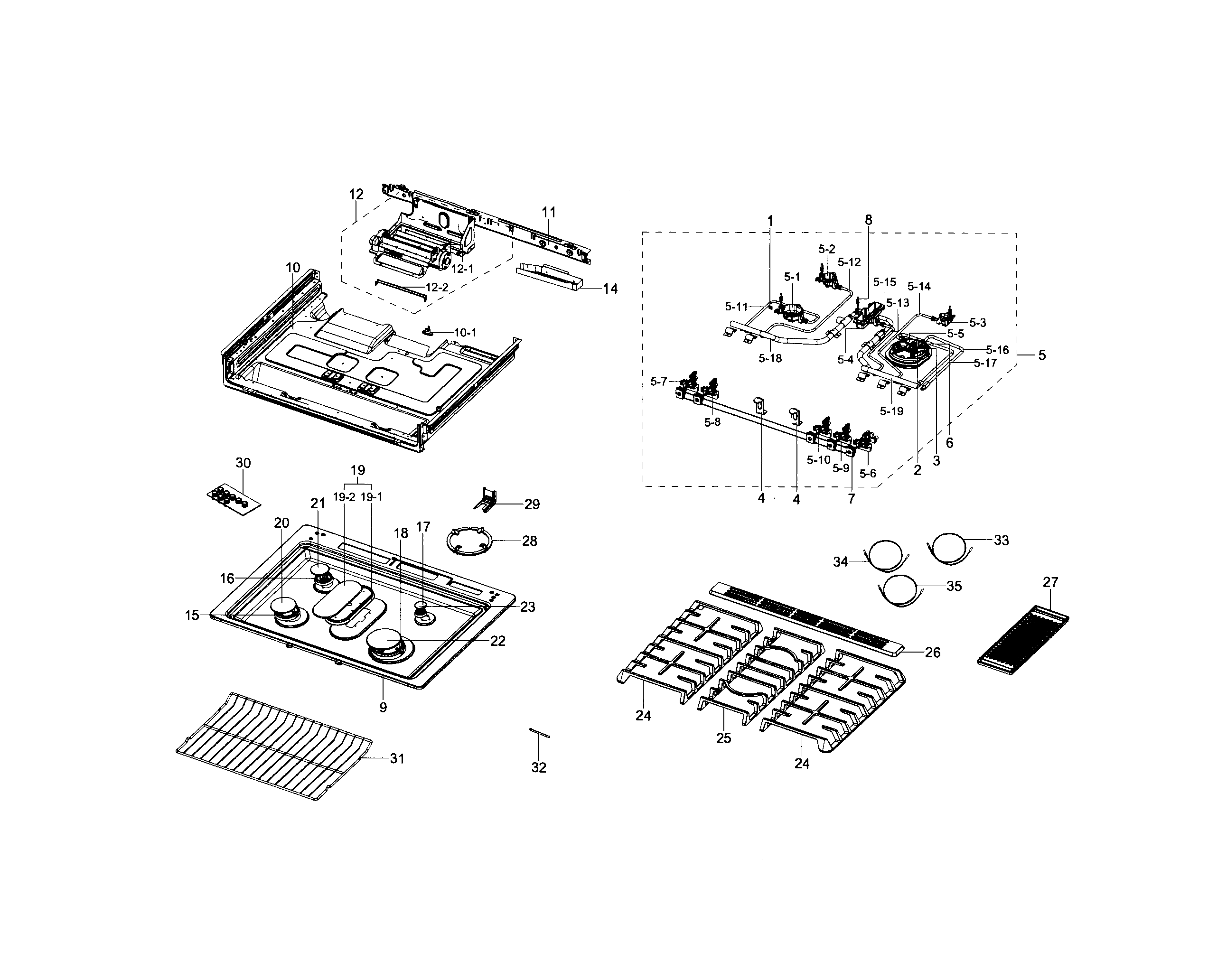 COOKTOP ASSY