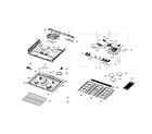 Samsung NX58H9950WS/AA-00 cooktop assy diagram