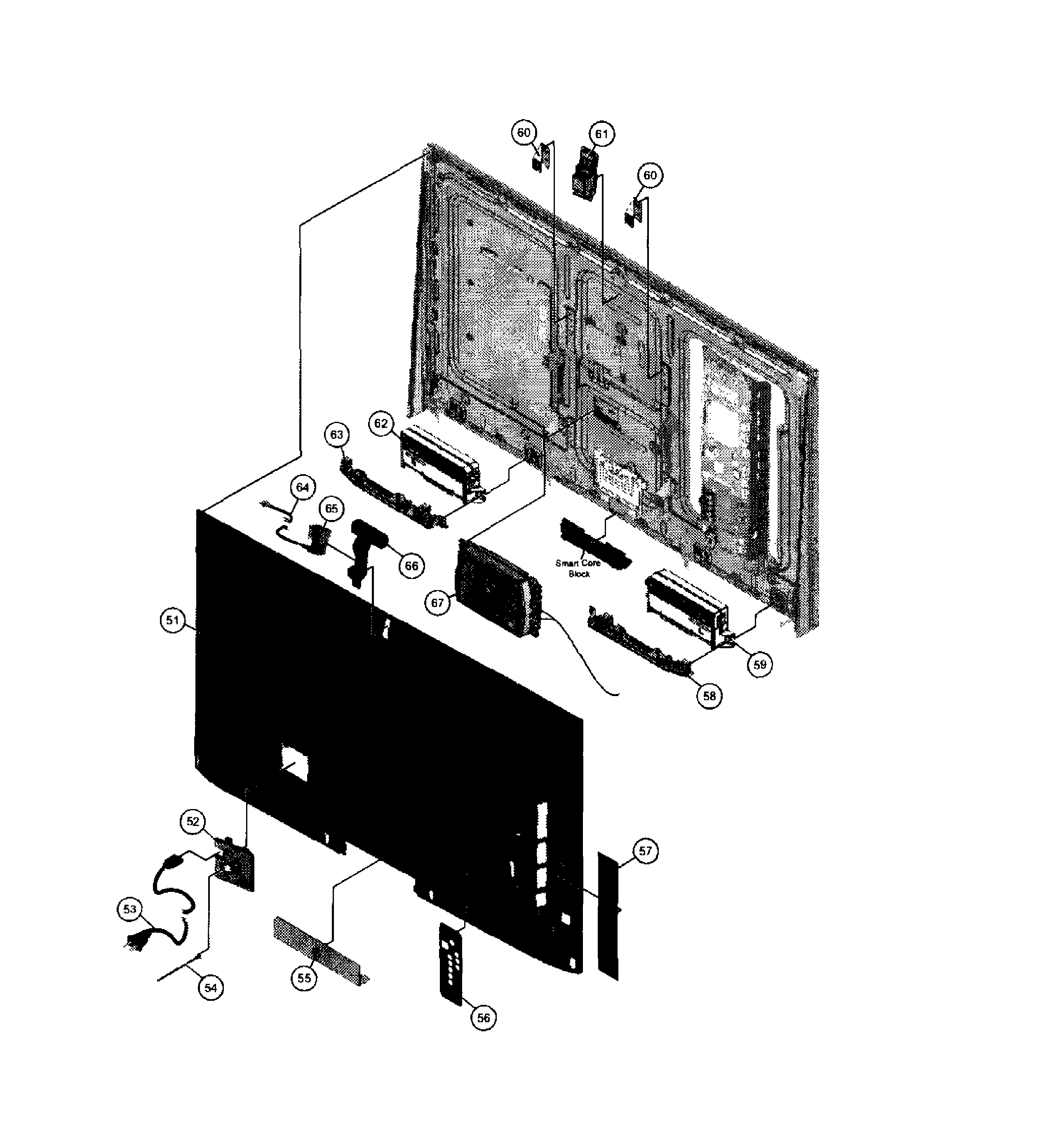 Rear cabinet