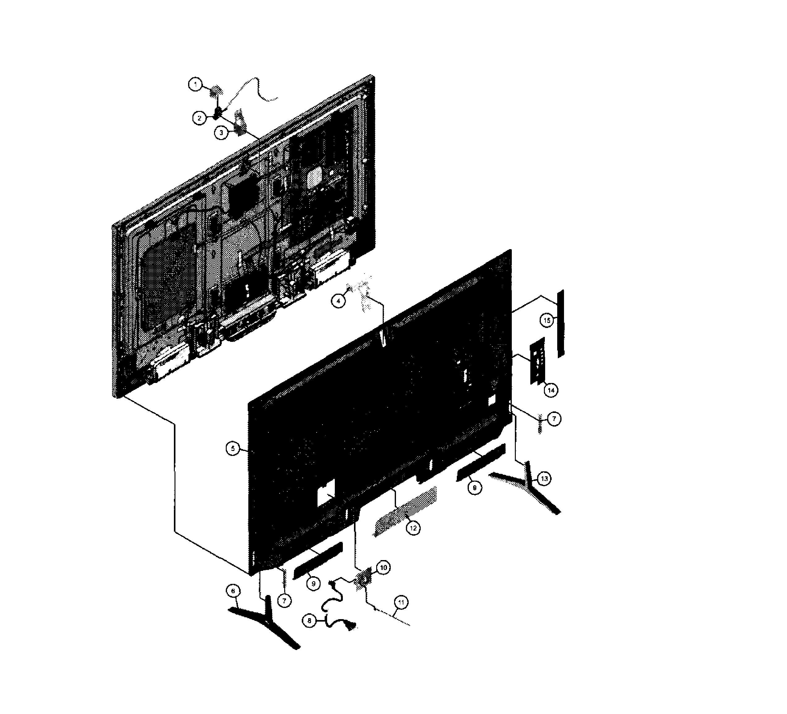 Rear cabinet