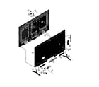 Sony XBR-65X850B rear cabinet diagram
