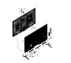 Sony XBR-70X850B rear cabinet diagram