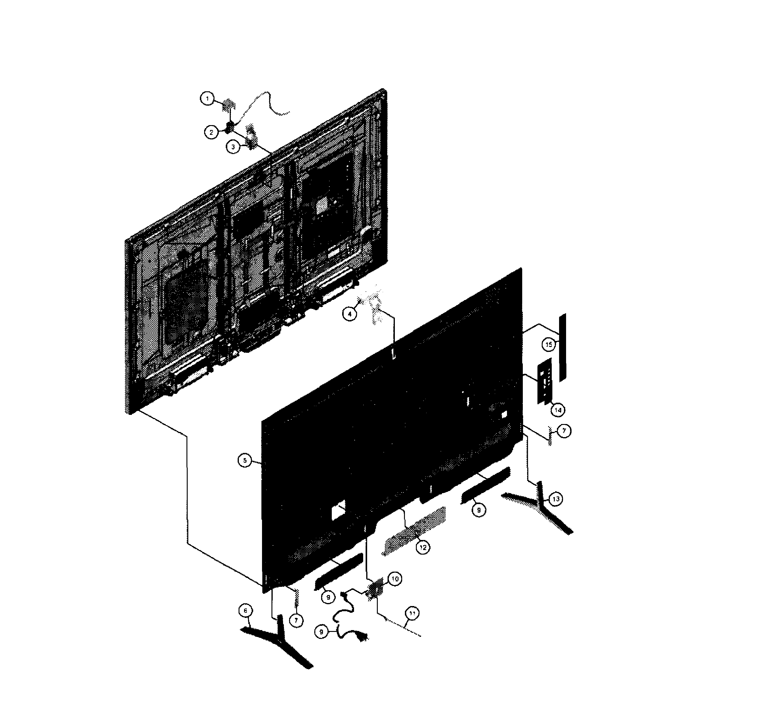 Rear cabinet