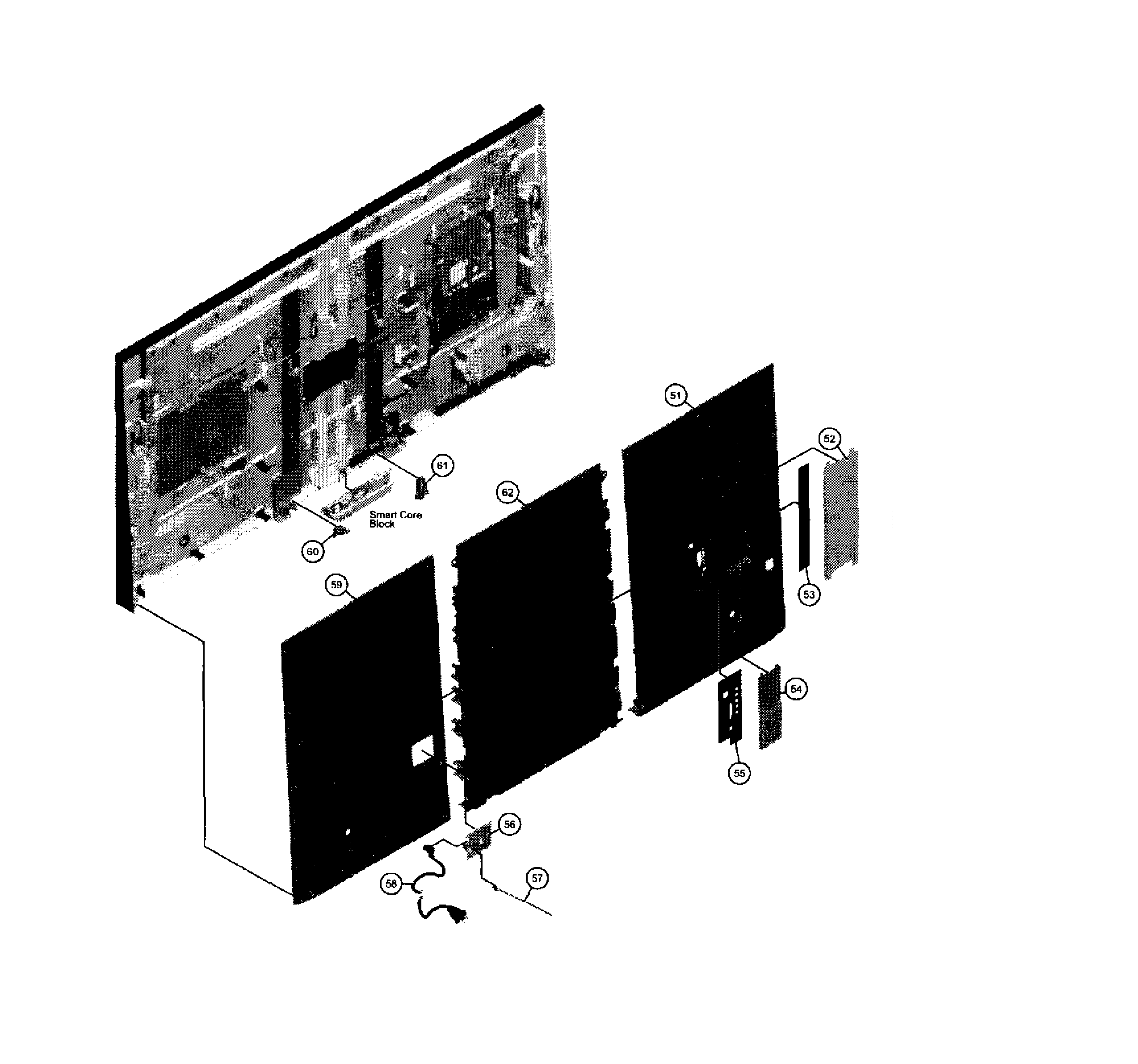 Rear cabinet