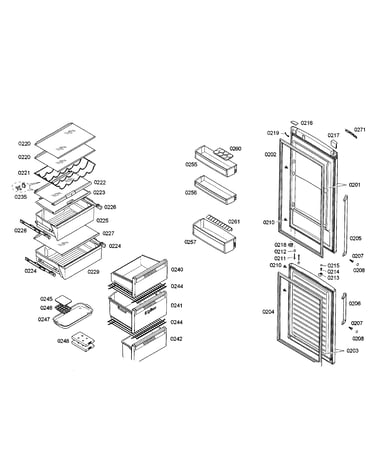 Doors/shelfs