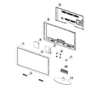 Samsung UN46H5203AFXZA-TD01 cabinet parts diagram