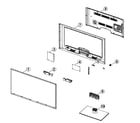 Samsung UN60H6203AFXZA-HH01 cabinet parts diagram