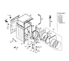 Bosch WFXD8400UC/01 base & frame diagram