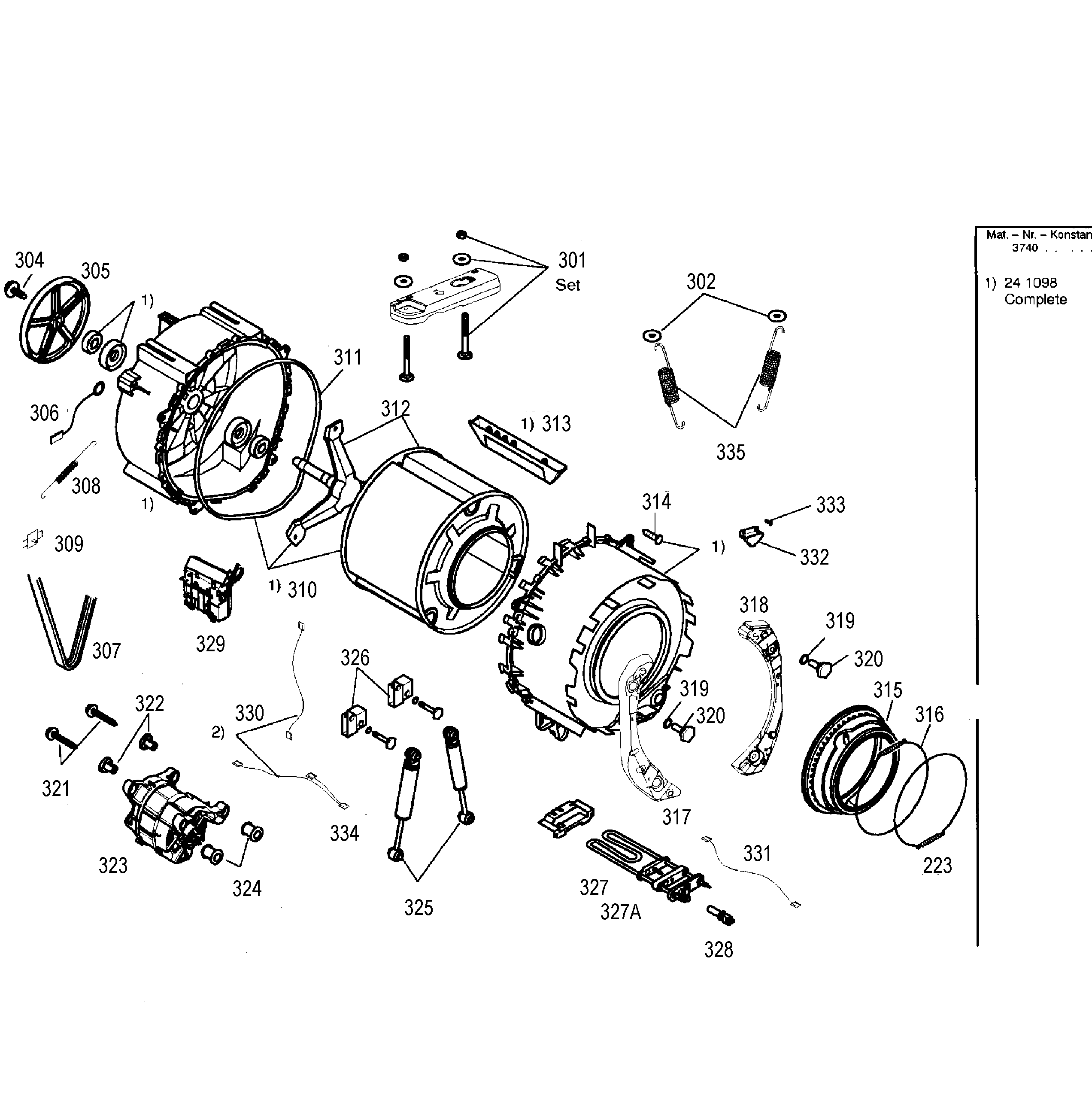 DRUM  TUB ASSY