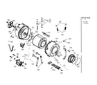 Bosch WFXD8400UC/01 drum  tub assy diagram