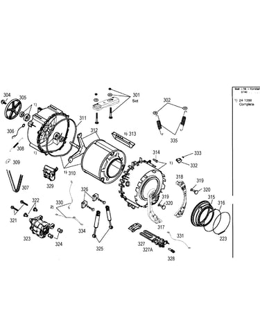 Drum  tub assy