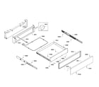 Bosch HEIP054U/01 drawer assy diagram