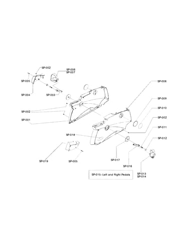 Pedal/shroud assy
