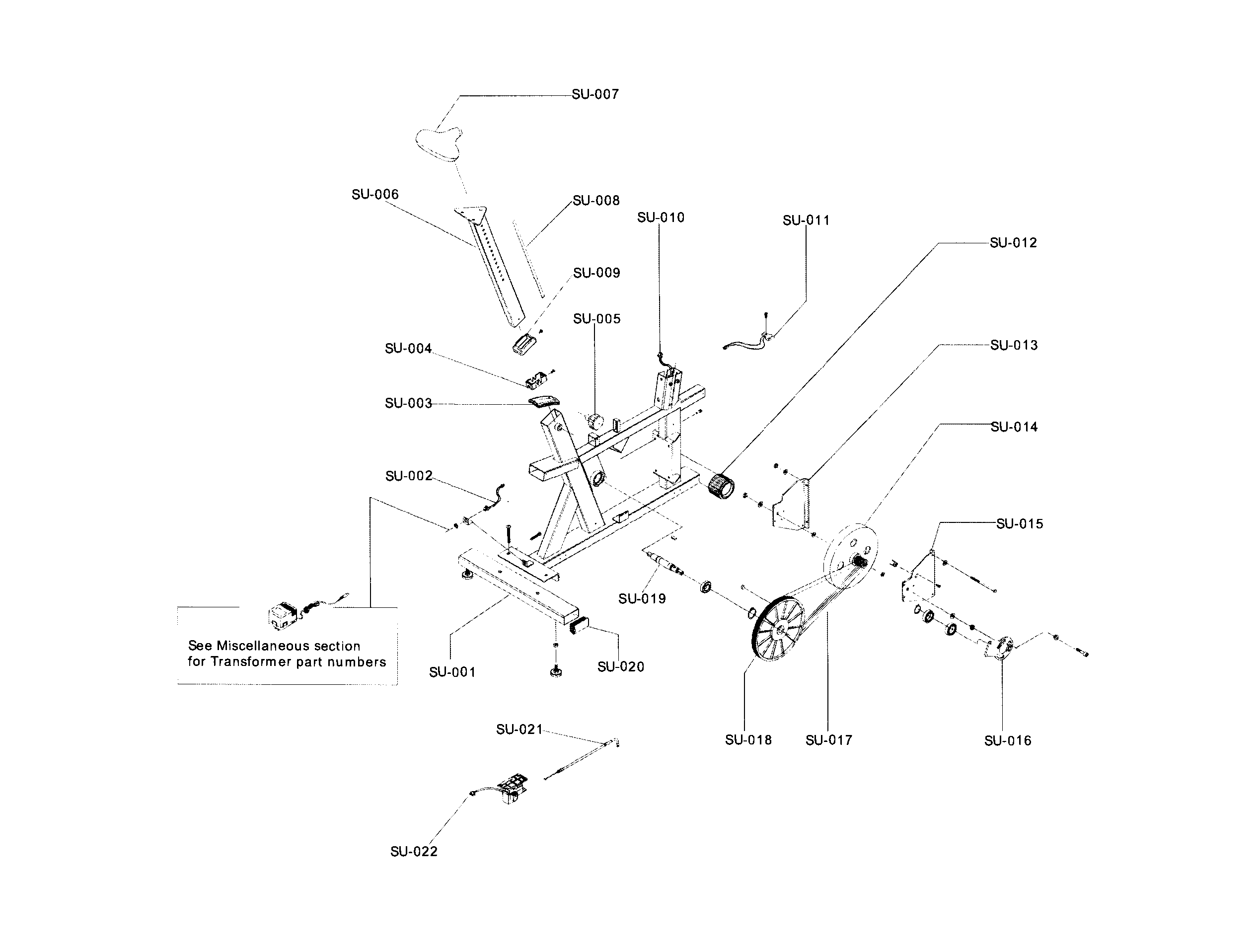 Seat & upright assy