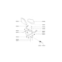Life Fitness R1G-000X-0104 seat & handlebar diagram