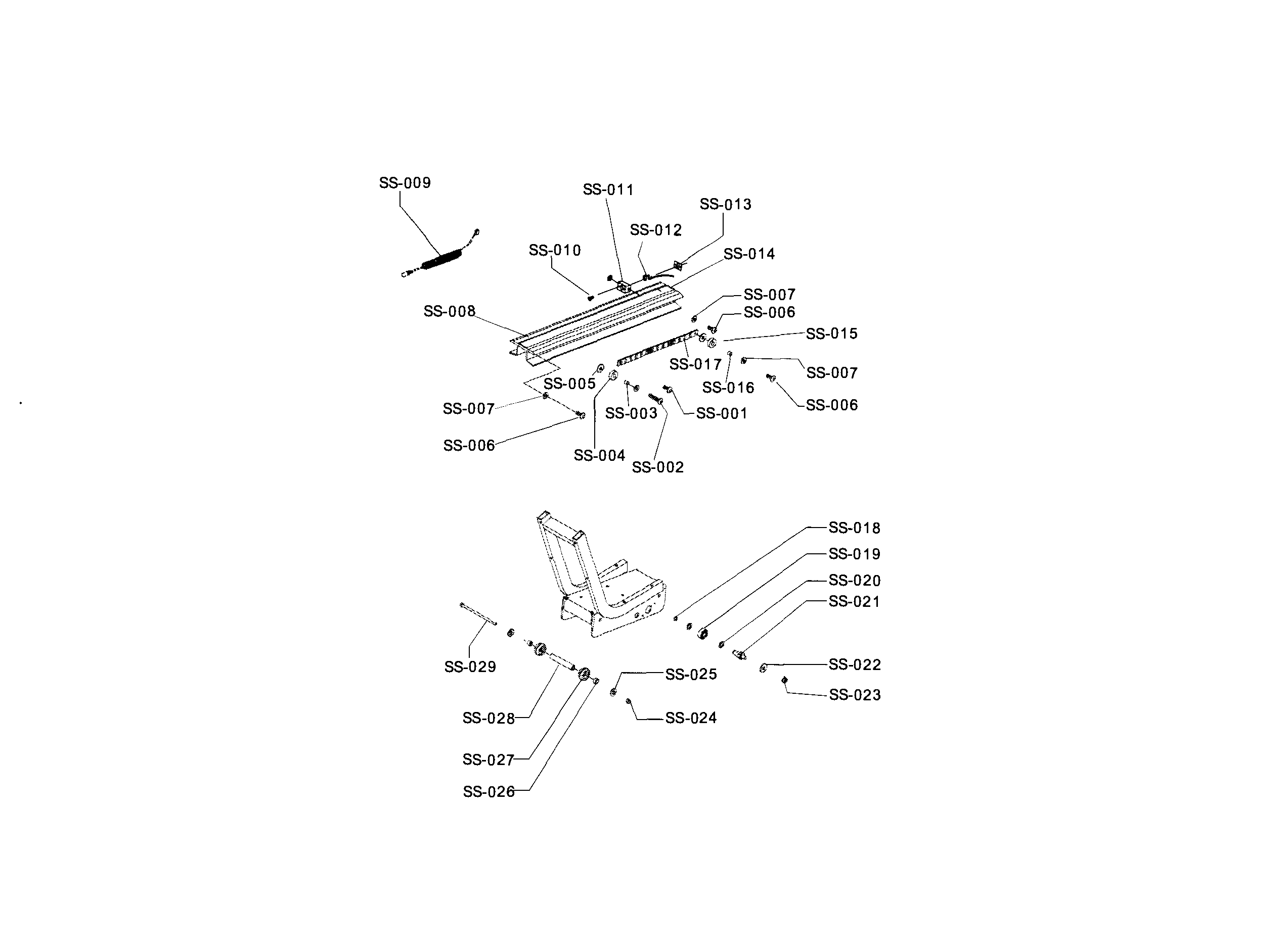 Seat stop assy