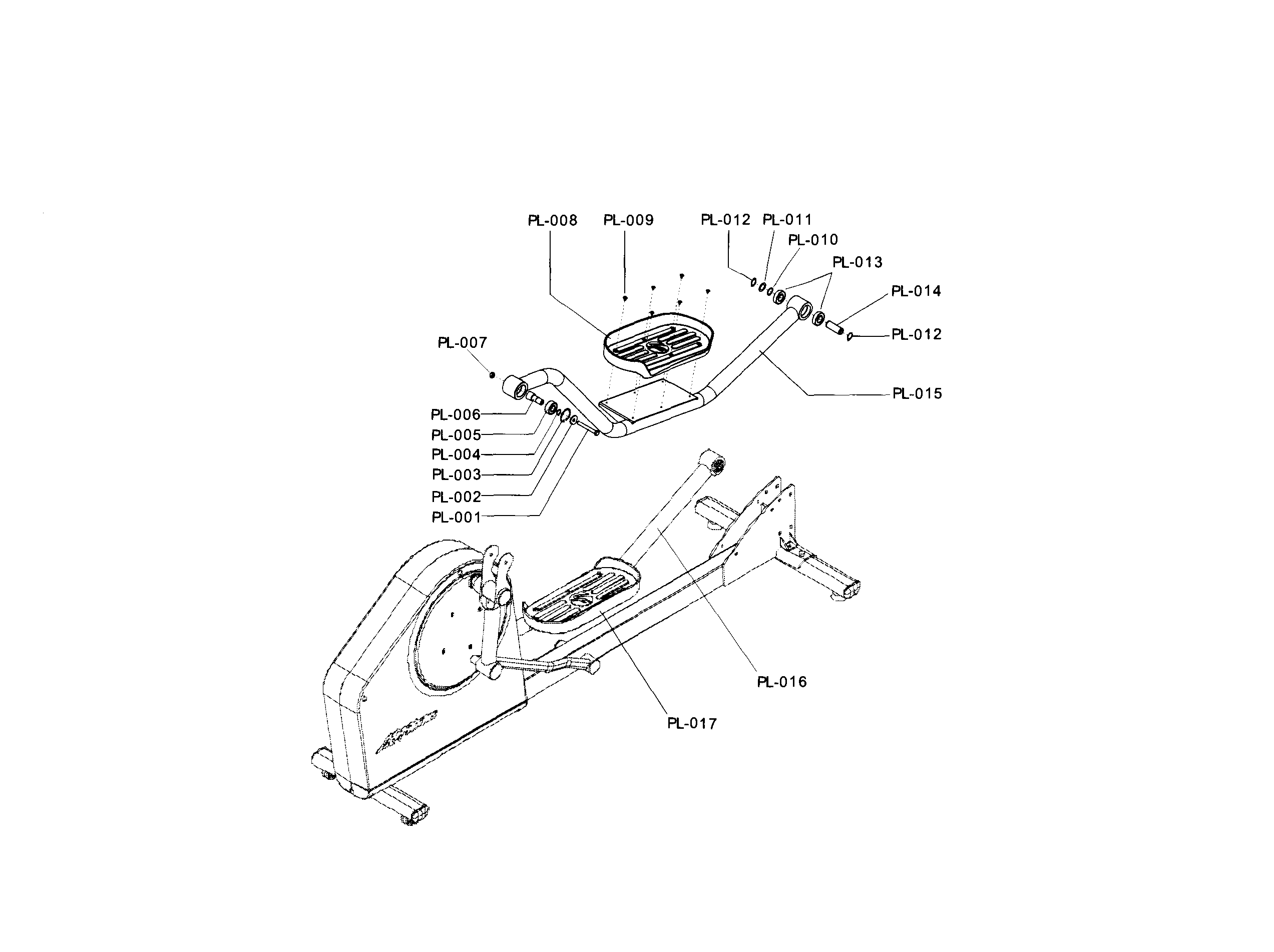 Pedal lever assy