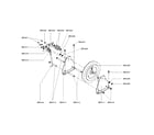 Life Fitness X1G-000X-0104 brake & tensioner diagram