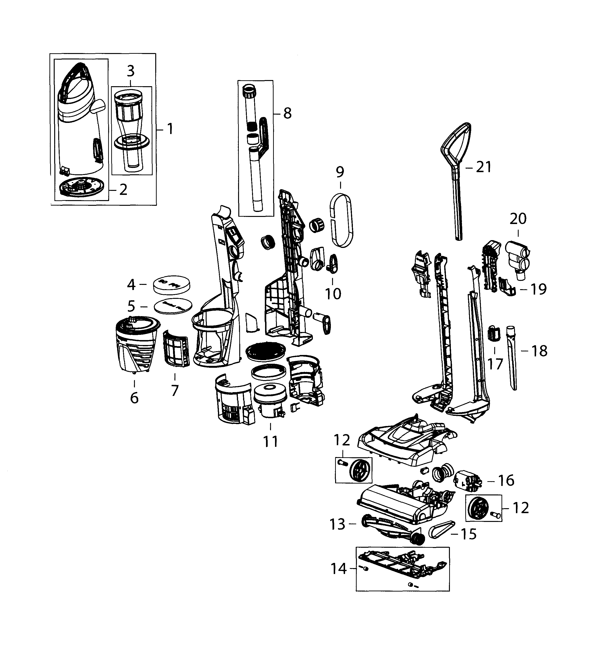 Vacuum assy