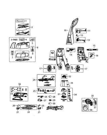 Carpet cleaner assy