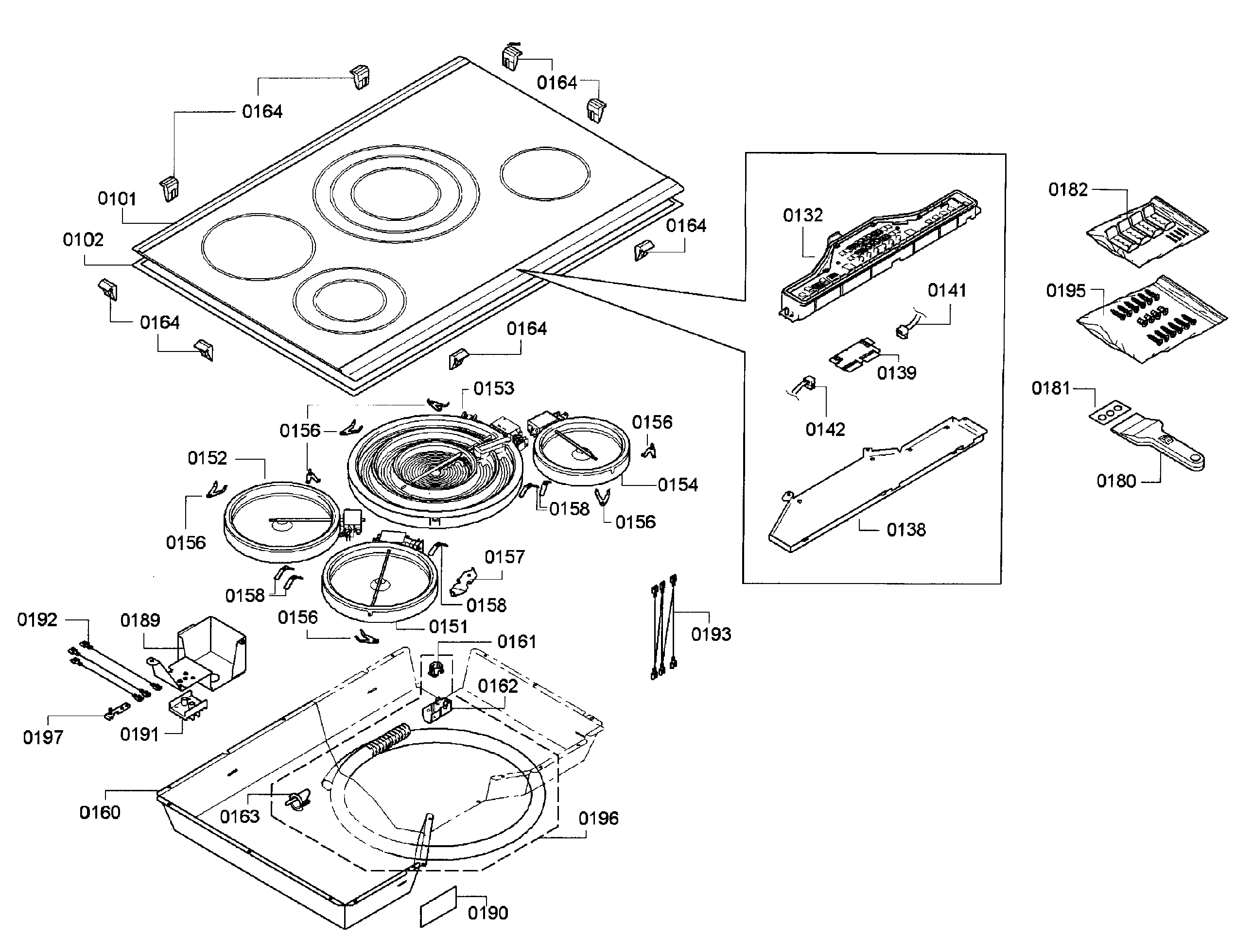 Cooktop assy
