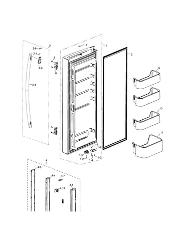 Fridge door l