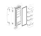 Samsung RF18HFENBSP/AA-00 fridge door r diagram