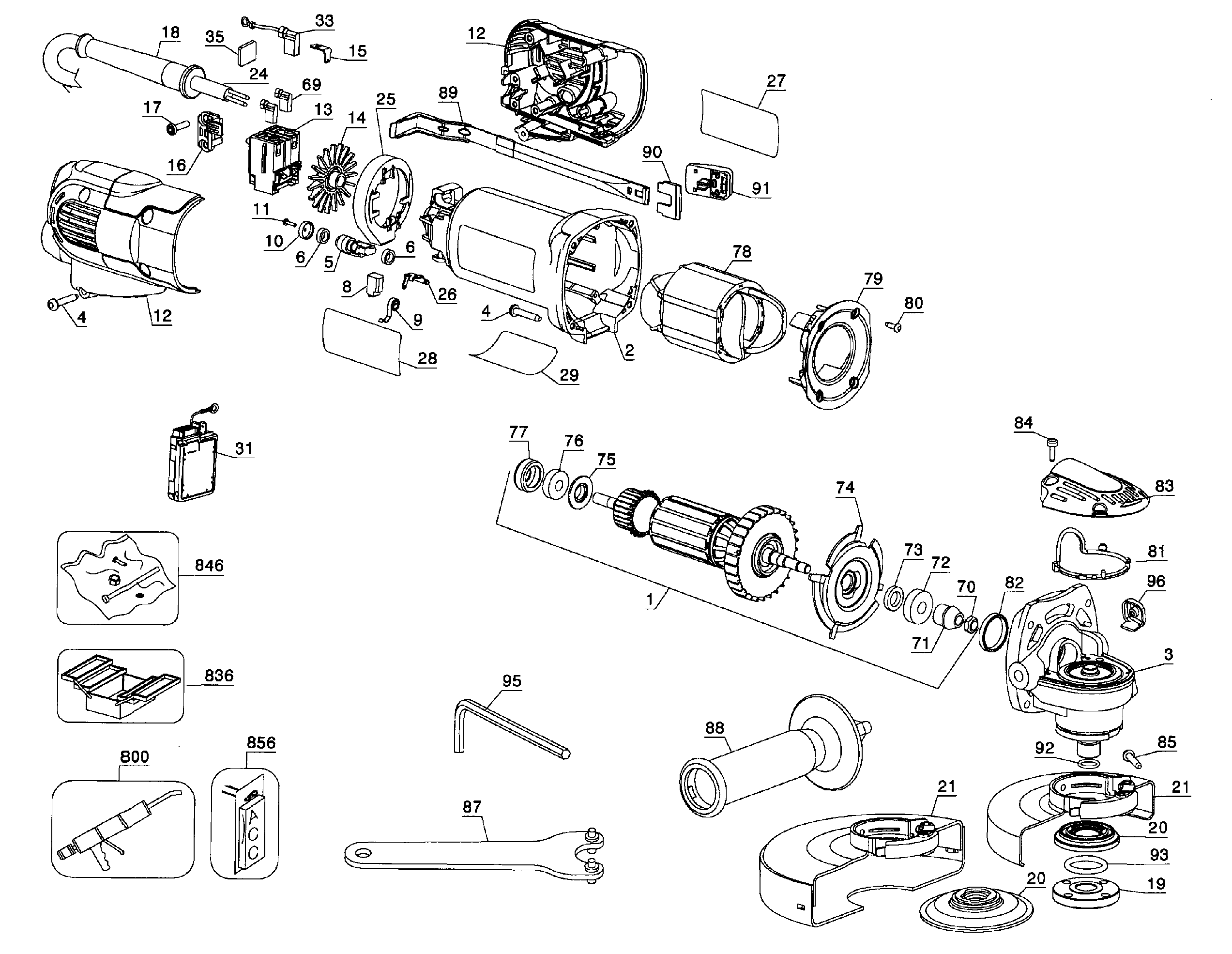 Grinder assy