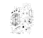 Samsung RF28HFEDTSR/AA-01 cabinet diagram