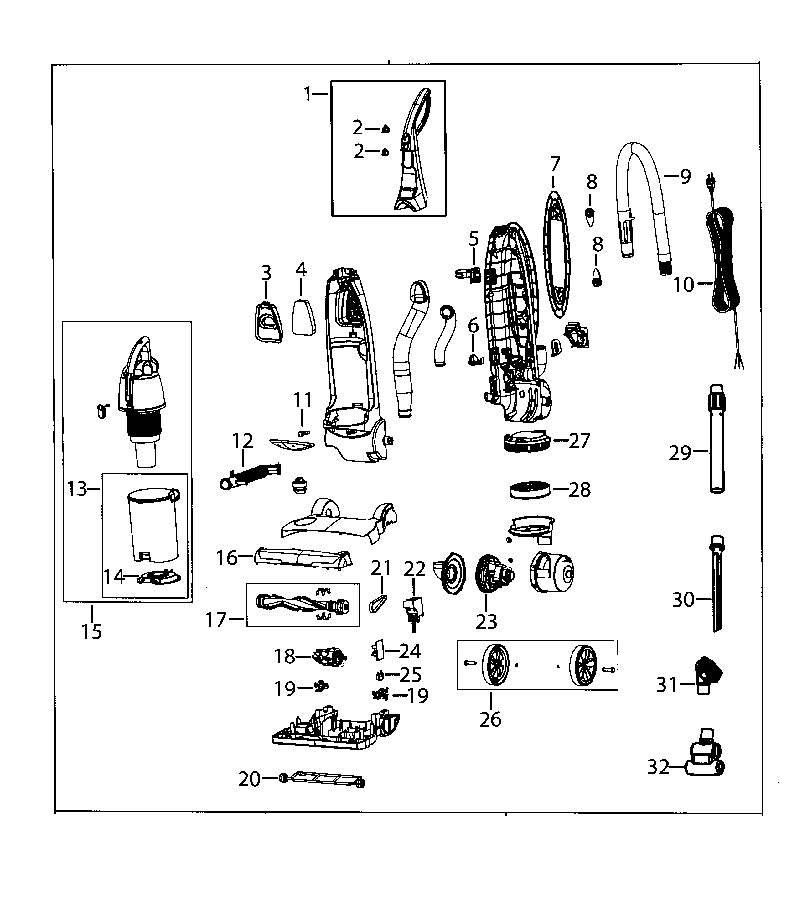 Vacuum assy