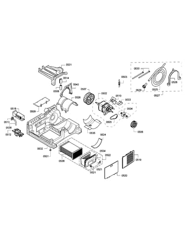 Base & motor assy