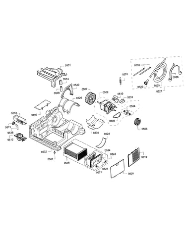 Base & motor assy