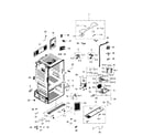 Samsung RF28HFEDBBC/AA-00 cabinet asy diagram