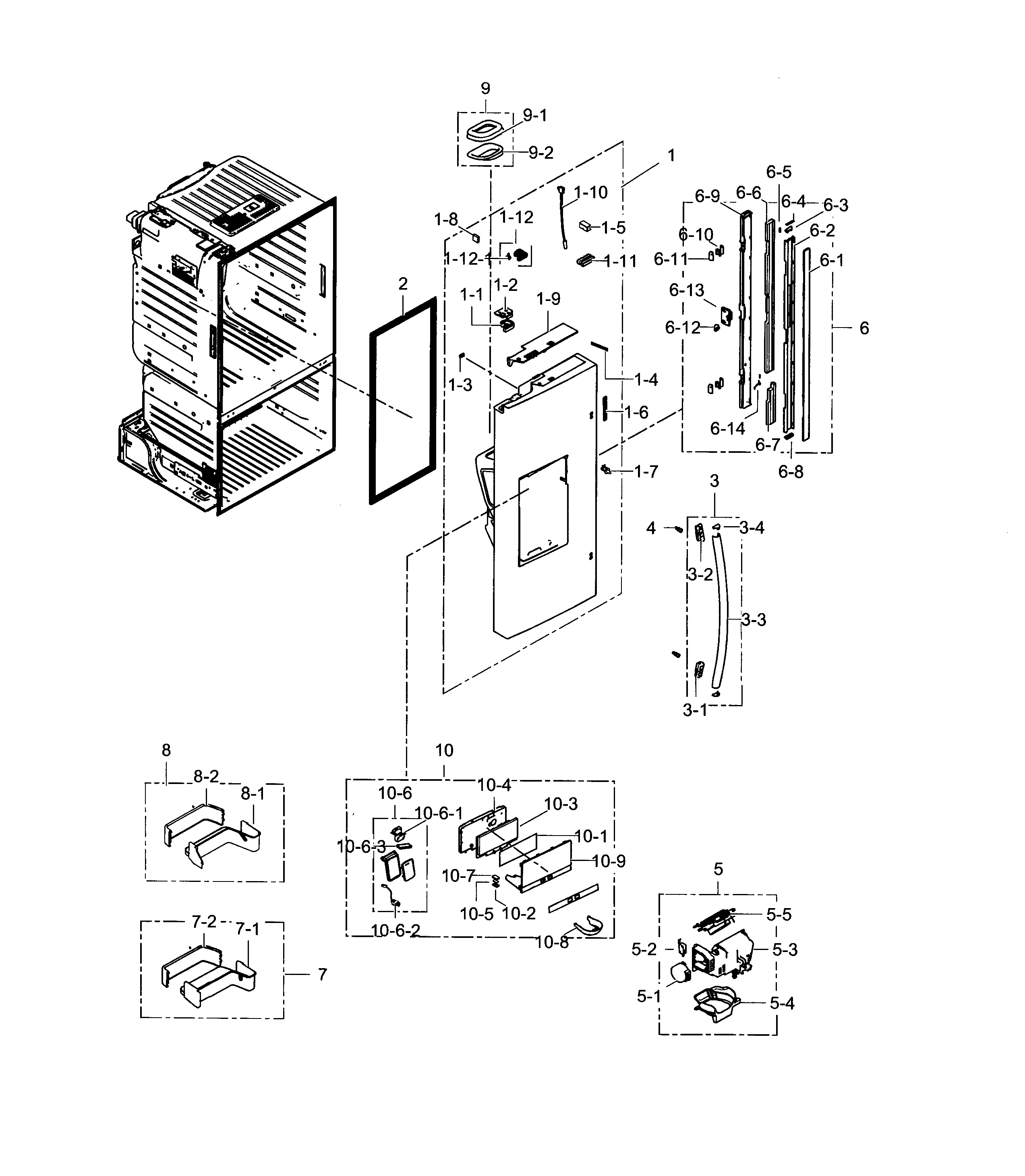 Fridge door l