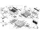 Bosch SHE7PT55UC/02 rack assy diagram