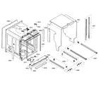 Bosch SHP7PT55UC/01 frame & cabinet diagram