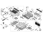 Bosch SHP7PT55UC/01 rack assy diagram