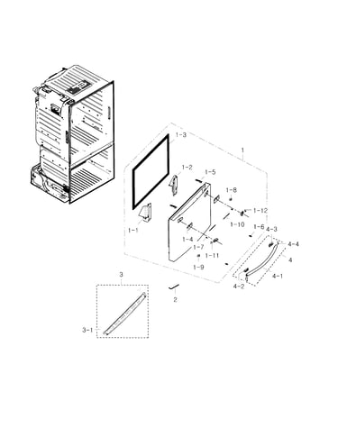 Freezer door