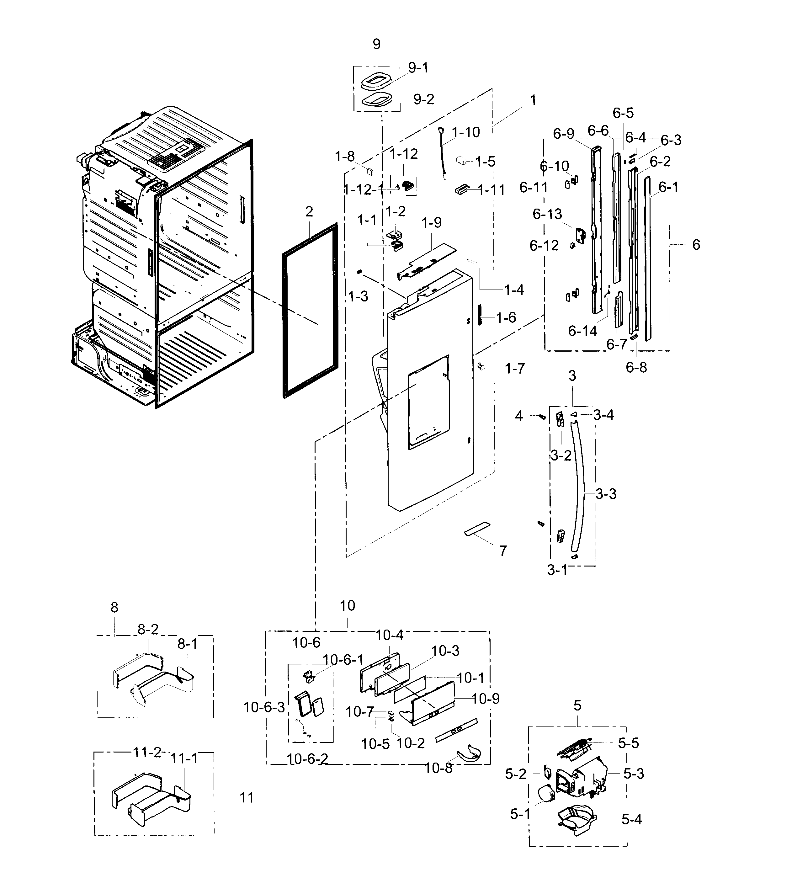 Fridge door l