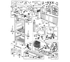 Samsung RF268ACPN/XAA-00 cabinet diagram