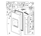 Samsung RF268ACPN/XAA-00 fridge door l diagram