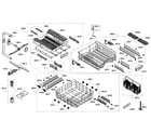 Bosch SHX7PT55UC/01 rack assy diagram