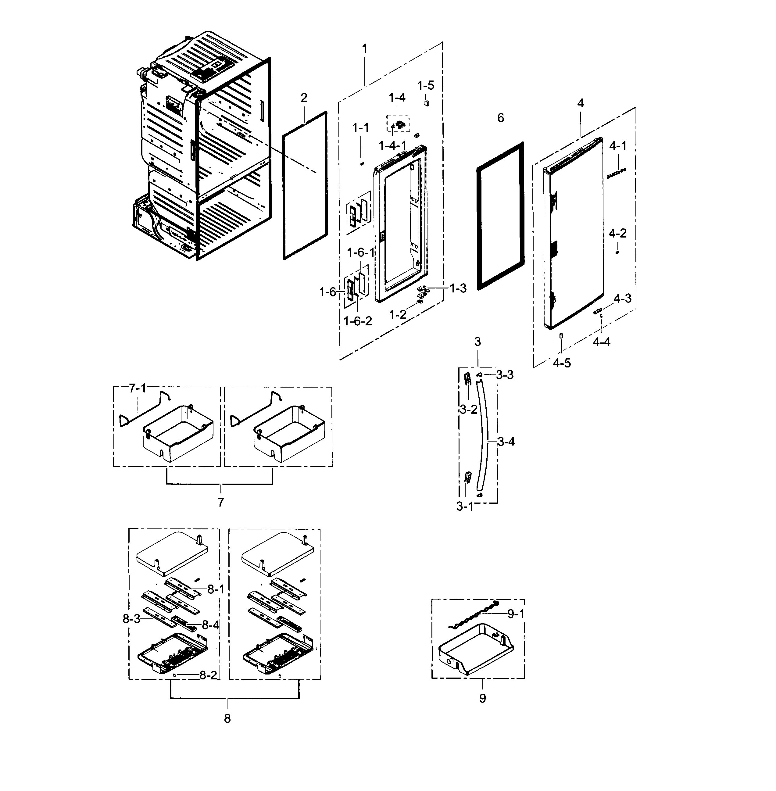 Refrigerator door r