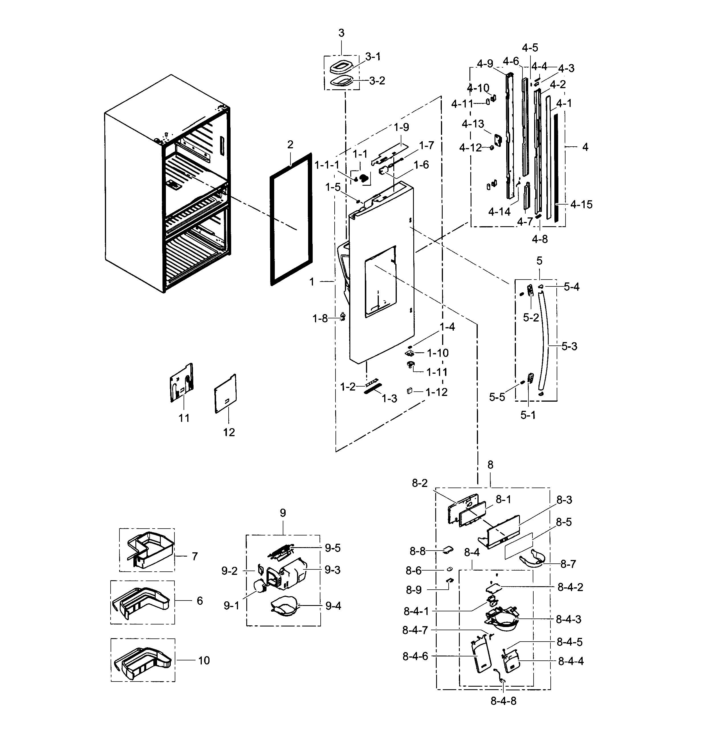 Refrigerator door l