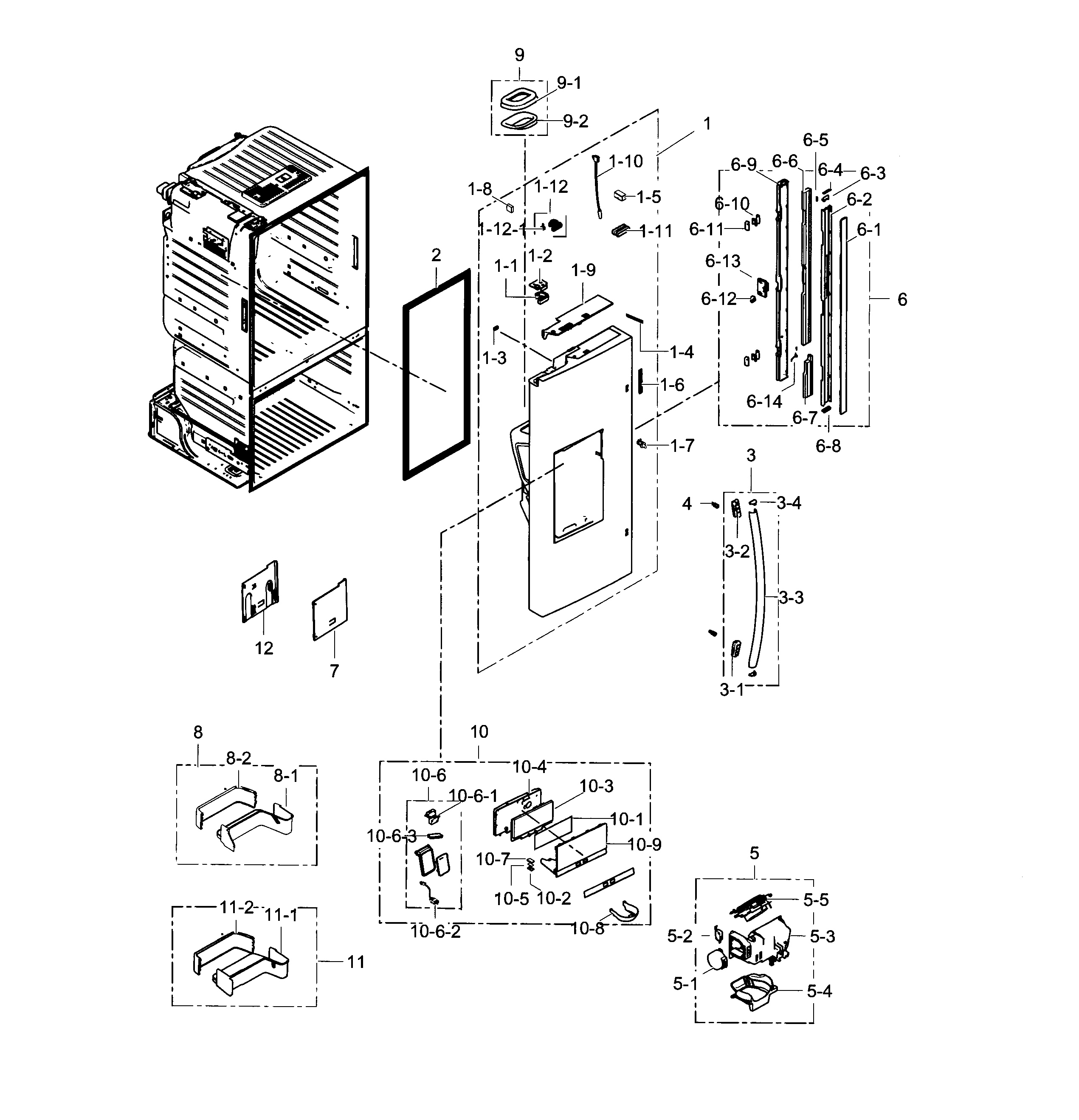 Refrigerator door l